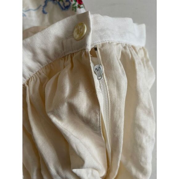Vintage Nilani petite embroidered midi skirt Size 6 - Picture 6 of 7